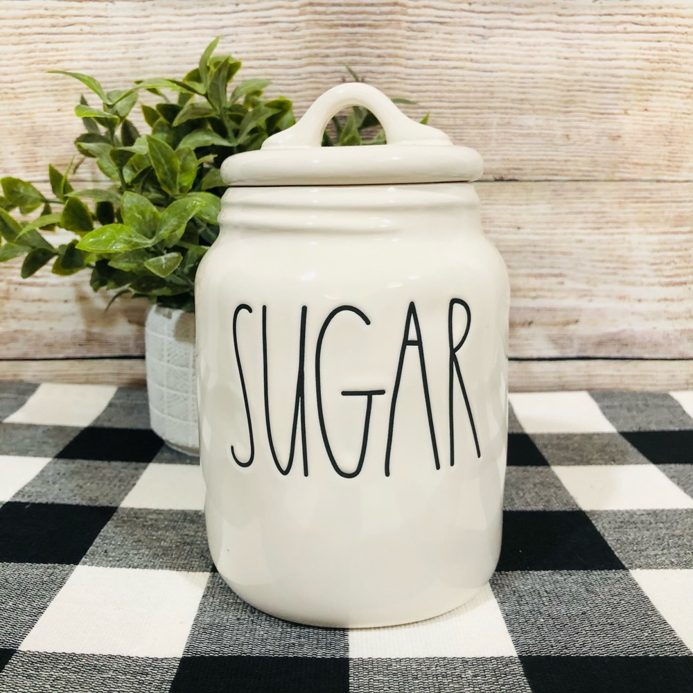 Rae Dunn Baby Sugar Canister farmhouse kitchen decor food storage organizer